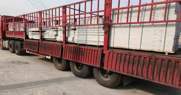 淮南 白麻荔枝面外墙干挂，工厂装车日常