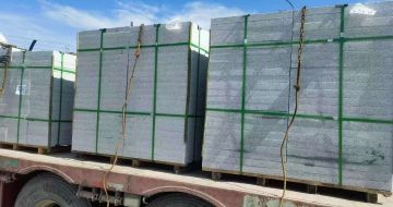 淮南 芝麻白花岗岩地铺石装车日常