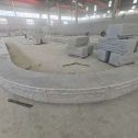 淮南 芝麻白异形坐凳，自然面光面弧形加工