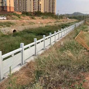 淮南 白麻河道栏杆效果展示图