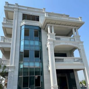 淮南 白麻花岗岩别墅外墙干挂效果展示