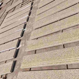 淮南 黄金麻花岗岩光面楼梯踏步