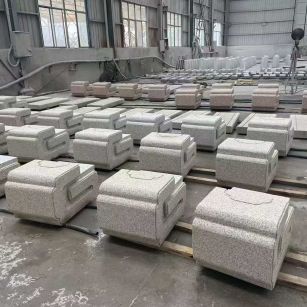 淮南 白麻花岗岩异形加工-石凳，坐凳