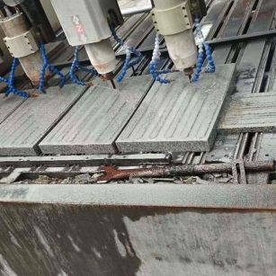 淮南 芝麻白花岗岩荔枝面盲道雕刻