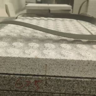 淮南 芝麻白花岗岩6.0公分荔枝面五轴加工雕刻盲点