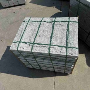 淮南 白麻花岗岩石材自然面蘑菇石成品