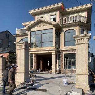 淮南 黄金麻花岗岩荔枝面别墅外墙干挂私家专属