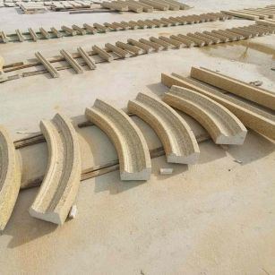 淮南 黄金麻花岗岩别墅线条