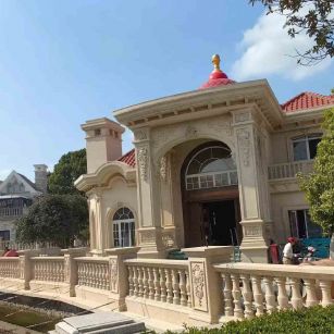 淮南 黄金麻花岗岩欧式别墅