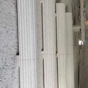 淮南 花岗岩厂家带你看白麻花岗岩门楼大柱柱皮