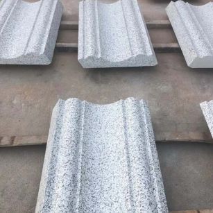 淮南 白麻花岗岩光面别墅线条