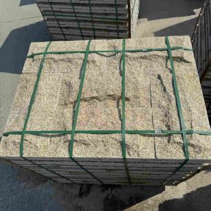 淮南 黄金麻花岗岩石材自然面蘑菇石成品