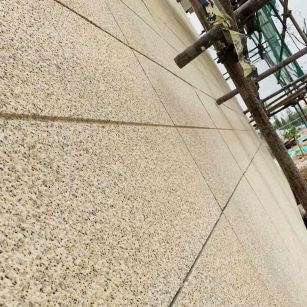 淮南 黄金麻花岗岩荔枝面外墙干挂石材效果示例