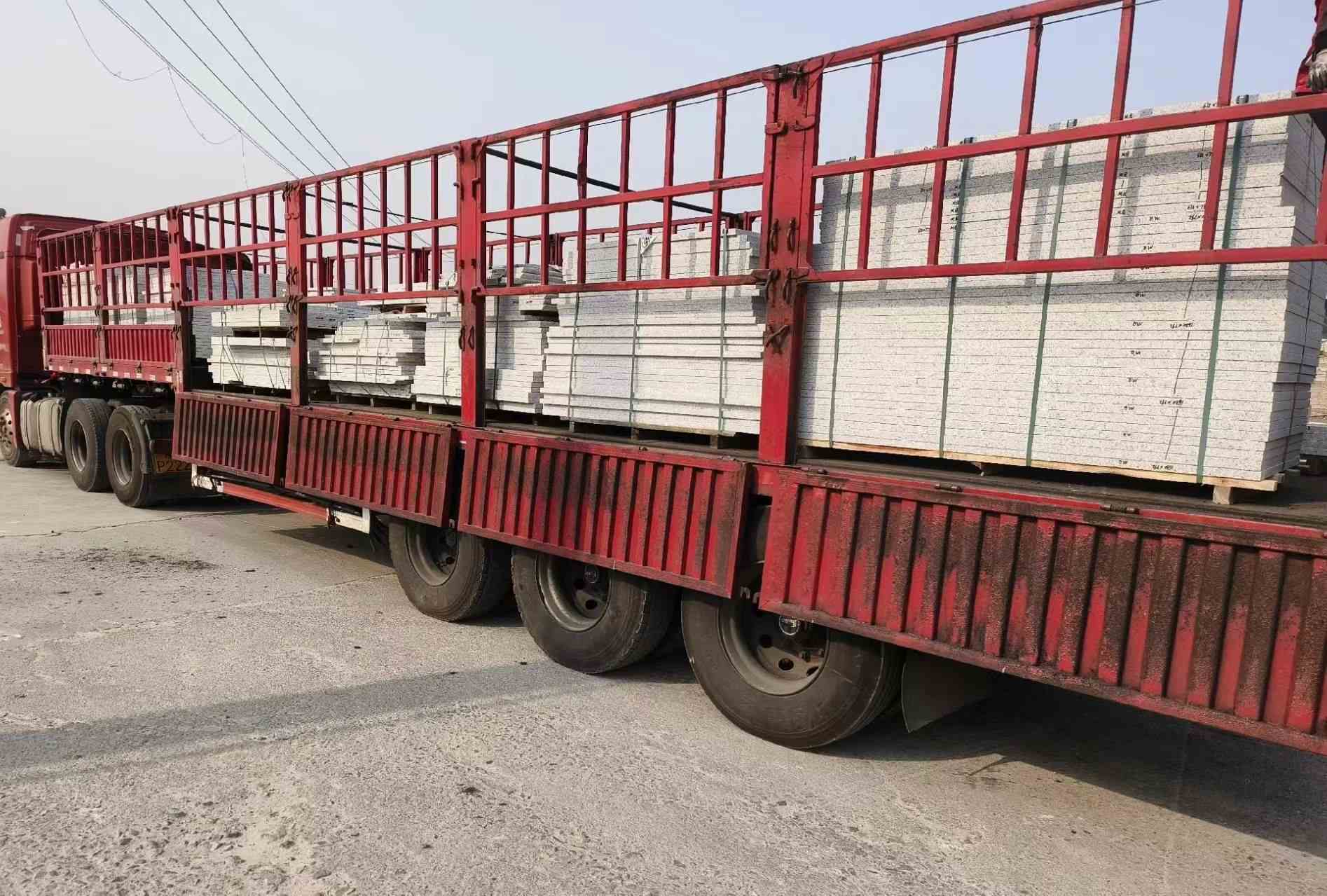 淮南 白麻荔枝面外墙干挂，工厂装车日常