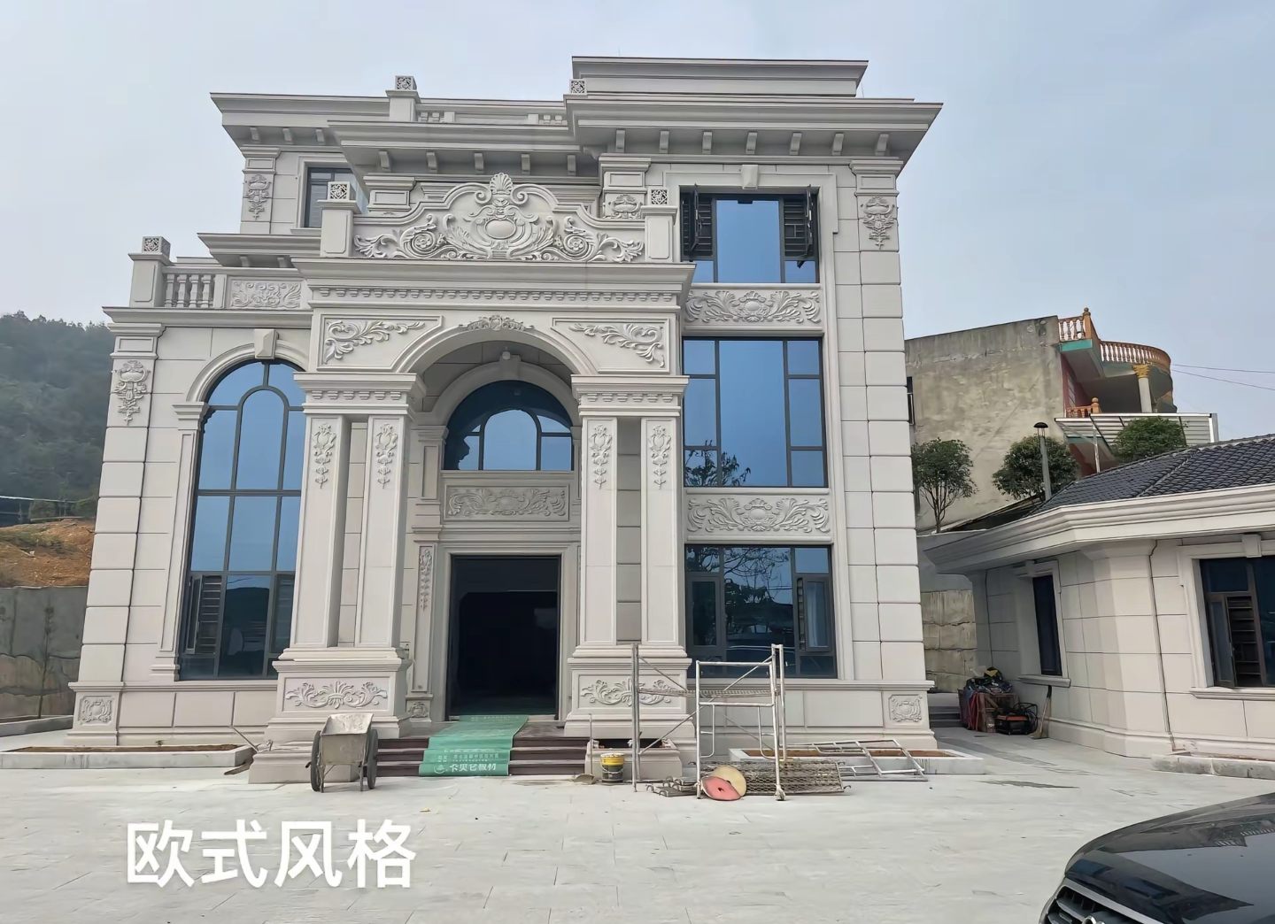 淮南 白麻花岗岩别墅外墙干挂