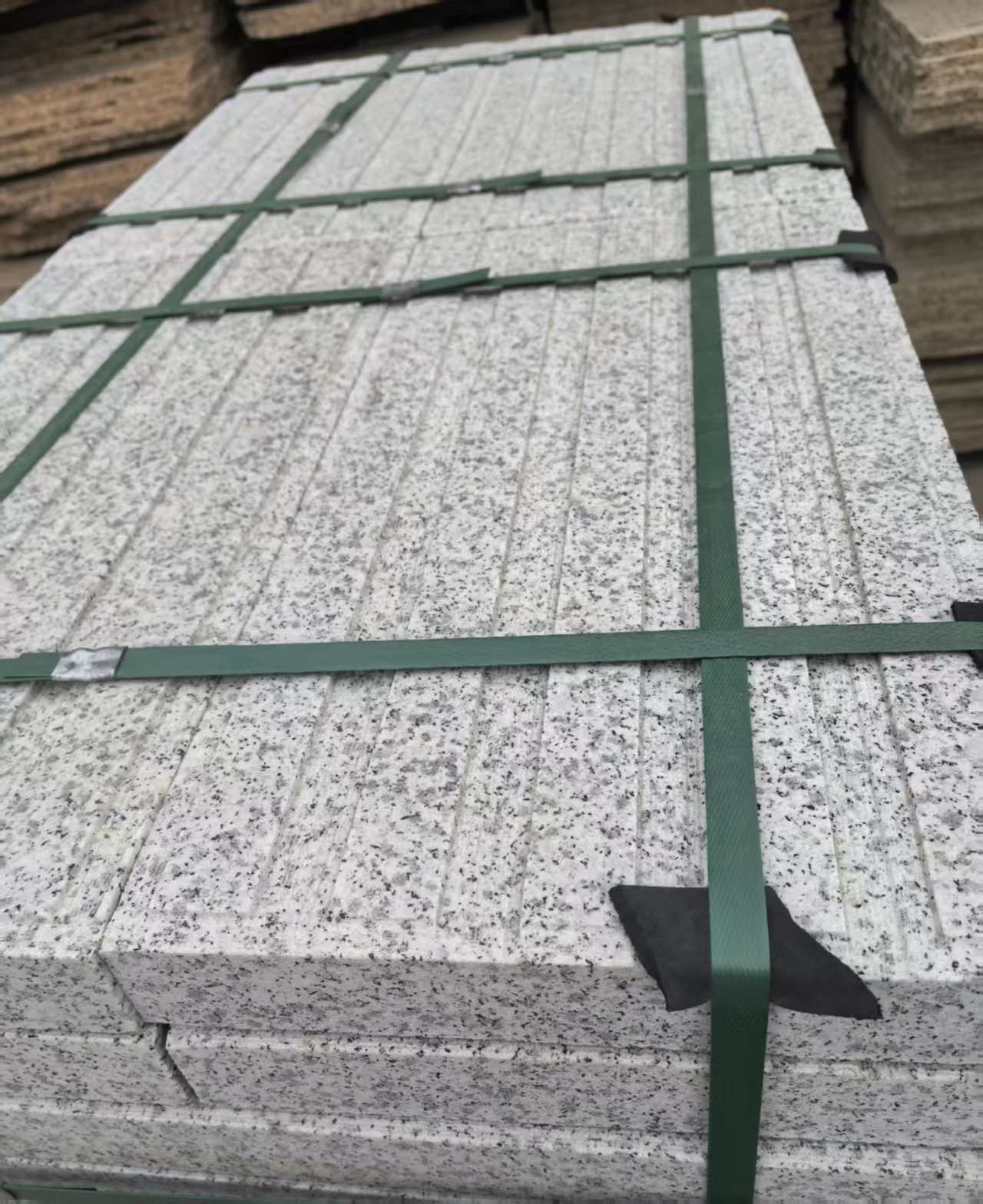 淮南 白麻花岗岩直行盲道石，盲条，地铺石