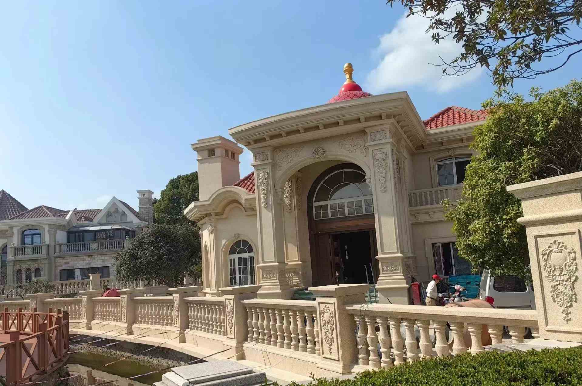 淮南 黄金麻花岗岩欧式别墅