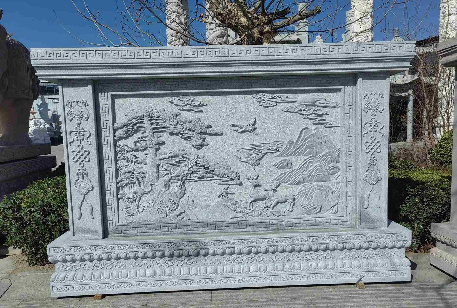 淮南 芝麻白大型照壁，屏风，影壁